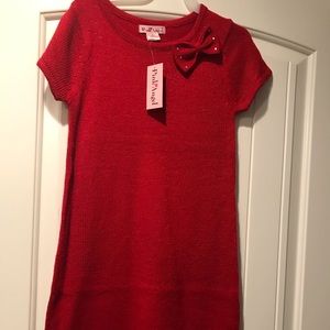 NWT Girls short sleeve sweater dress